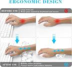 Gel Cloud Keyboard and Mouse Wrist Rest, Cute Wrist Support and Arm Support - Image 2