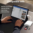 USB C SD Card Reader for iPhone 15 16, Dual Card Slots Micro SD Card Reader USB - Image 7