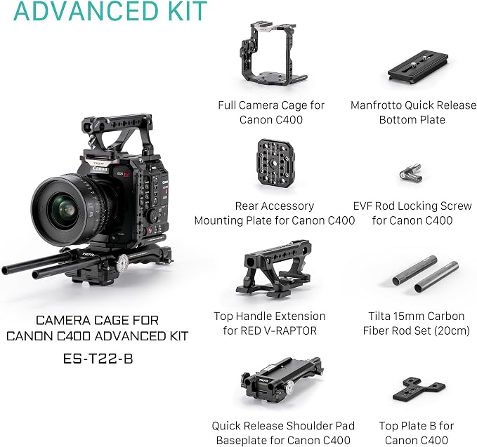 Tilta Camera Cage Advanced Kit for Canon C400 | Includes Full Cage, Rear - Image 10