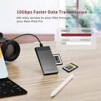 3-in-1 CFexpress/XQD/SD Card Reader USB C, VELOGK Dual-Slot USB 3.2 CFexpress - Image 3