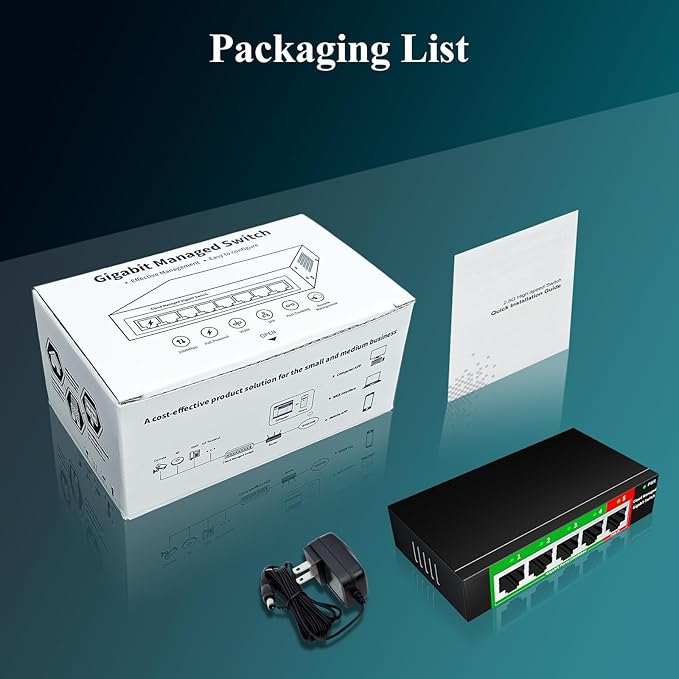 STEAMEMO 5-Port Gigabit Ethernet Switch | Smart Managed - Image 9