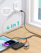 Upgraded Travel Essentials for Apple Watch Charger 4 in 1 Multi Charging Cable - Image 2