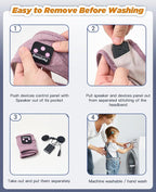 Perytong Sleep Headphones Bluetooth Headband, Headband Headphones - Image 6