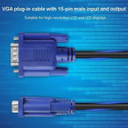 PASOW VGA to VGA Monitor Cable HD15 Male to Male - Image 5