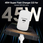 45W Super Fast Charger Type C, 45 Watt USB-C Charger PD/PPS Wall Charging Block - Image 2