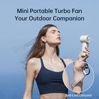 JISULIFE Portable Handheld Fan, Speed Adjustable Turbo Mini and 3600mAh Battery - Image 6