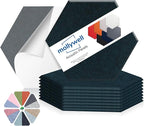 Mollywell Hexagon Acoustic Panels, High Density, Soundproofing, Decorative by Mollywell