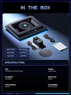 llano V12 Gaming Laptop Cooling Pad, RGB Laptop Cooler, Laptop Cooling Fan Stand - Image 8