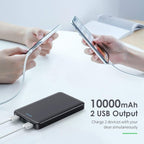 Portable Charger Power Bank 10000mAh, Ultra Slim Portable Phone Charger - Image 4