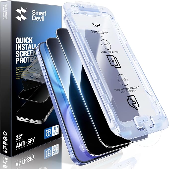 SMARTDEVIL 2PACK Privacy Screen Protector by SmartDevil