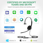 Yealink UH34 USB Headset with Noise Cancelling Mic, Work Headset - Image 7