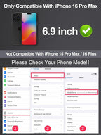 2 Pack for iPhone 16 Pro Max Matte Screen Protector 6.9 inch, Anti Fingerprint - Image 2