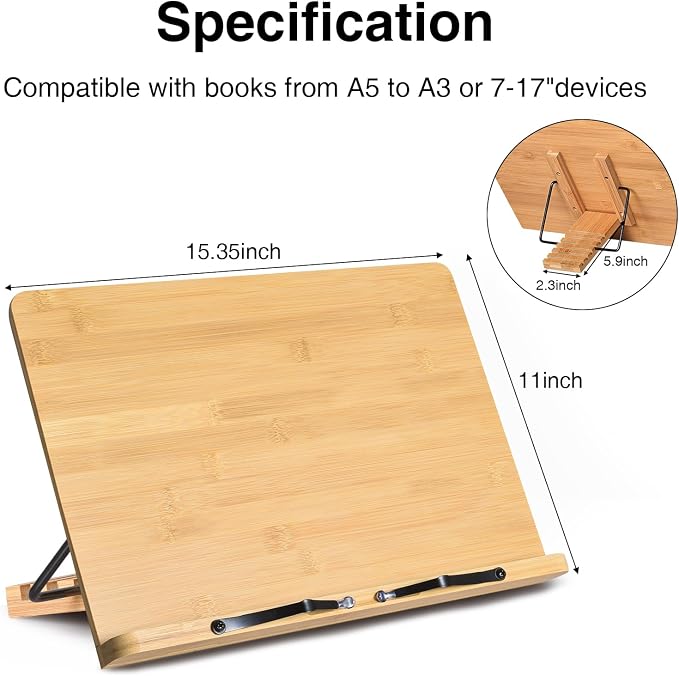 Extra Large Tablet Stand for Desk, Adjustable Holder for Touch Screen Tablets - Image 3