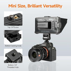 Adjustable Gimbal Monitor Cold Shoe Adapter, Metal Field Monitor Mount Holder - Image 2