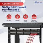 NewYork Cables 24 Port Cat6 Patch Panel – 10Gb Ethernet, 1U Rackmount 19-Inch - Image 3