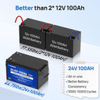 DC HOUSE 24V 100Ah LiFePO4 Lithium Battey, Low Temp Cut-Off BMS, Home Energy - Image 3