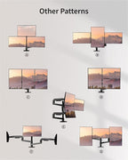 Triple Monitor Mount, Holds Screens up to 40 Inches and 25 lbs, Fully - Image 4
