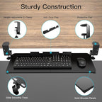 Ergonomic Keyboard Tray Under Desk Pull Out - Image 2