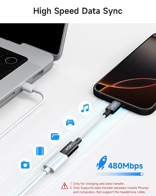 2 Pack 27W USB C to Lightning Cable Adapter, PD Fast Charging & Data Transfer - Image 6