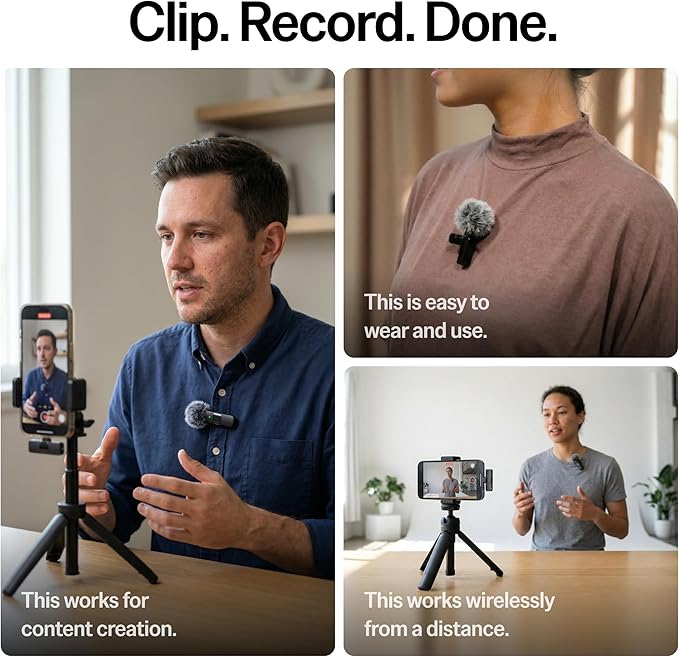Mini Mic Pro – #1 Microphone for iPhone & Android, Wireless Mini Microphone - Image 3