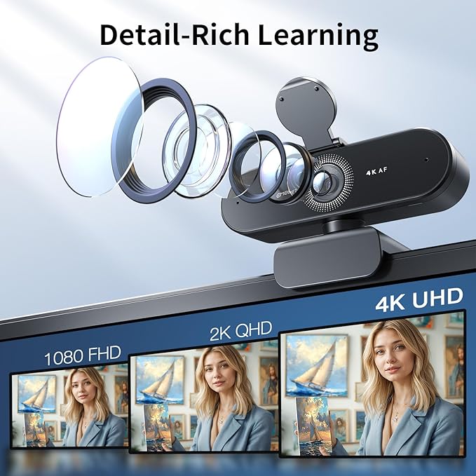 EMEET NOVA 4K Webcam with Tripod - Image 4