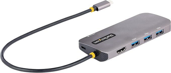 StarTech 6-in-1 USB-C Hub for Monitors, 4K 60Hz HDMI Video, Gigabit Ethernet by StarTech