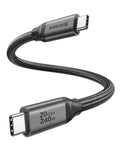 Silkland USB C Data Cable 20Gbps, Short 1FT USB3.2 Gen 2x2 High Speed Data by Silkland