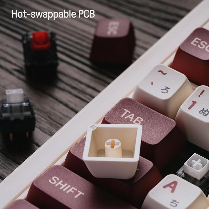 8Bitdo 87 Keys Retro Mechanical Keyboard Bluetooth/2.4G/USB-C, Hot Swappable - Image 6