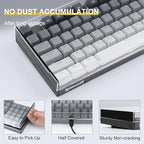 Redragon K556 Desing Wish Keyboard Cover, Water Resistant Half-Covered Acrylic - Image 3