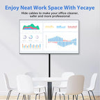 Yecaye Black Cord Hider, One-Cord Channel Cord Cover on Wall, Cable Management - Image 4