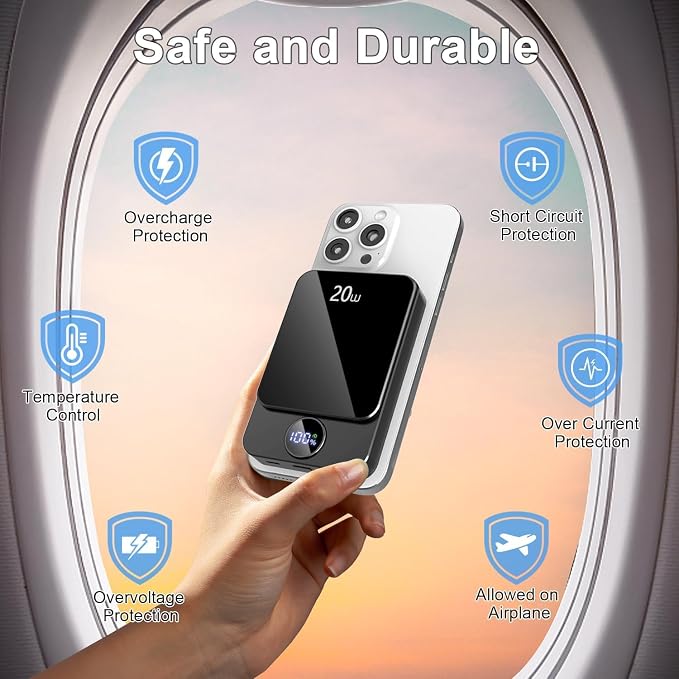 Magnetic Portable Charger, 10000mAh Power Bank - Image 6