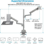 AVLT Laptop & 40 Inch Monitor Arm Pole Top Mount - Image 3