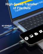 ZBF 100W USB C Magnetic Charging Cable, 2 in 1 Charger Cable - Image 4