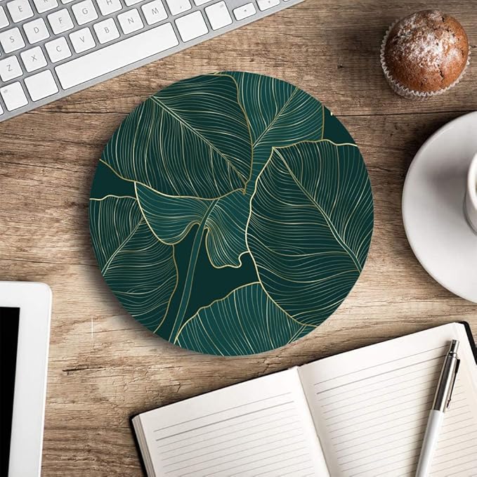 Mouse Pad, Round Computer Mouse Mat - Image 5