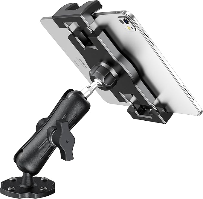 Heavy Duty Tablet Mount for Truck & Vehicle, Drill Base Tablet Holder for Truck by Keuvirya