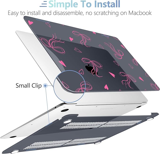 MEEgoodo for MacBook Air 13 inch Case 2021 2020 2019 2018 Released A2337 M1 - Image 4