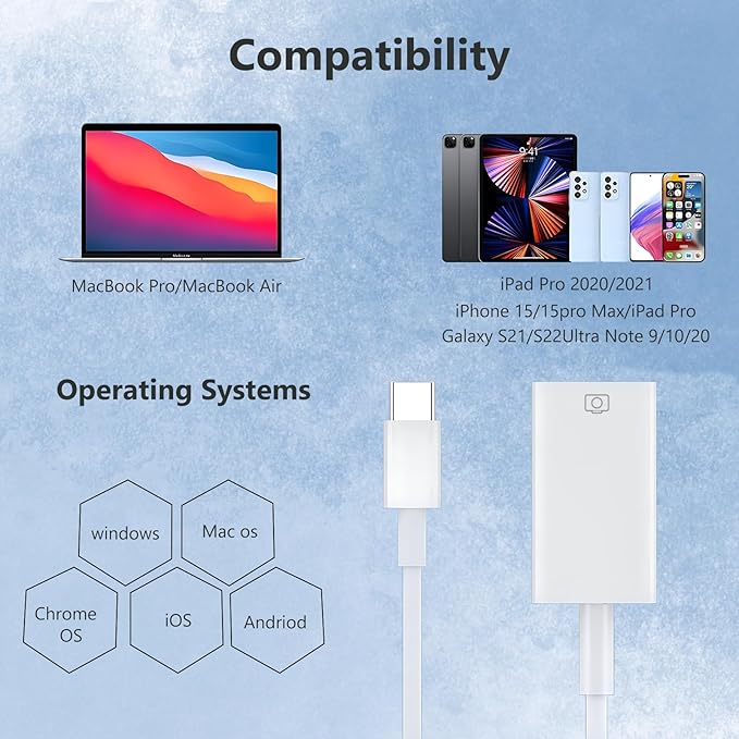 Type-c to USB Adapter, USB-C to USB-A 3.1 Gen1 Female Adapter Cable Converter - Image 3