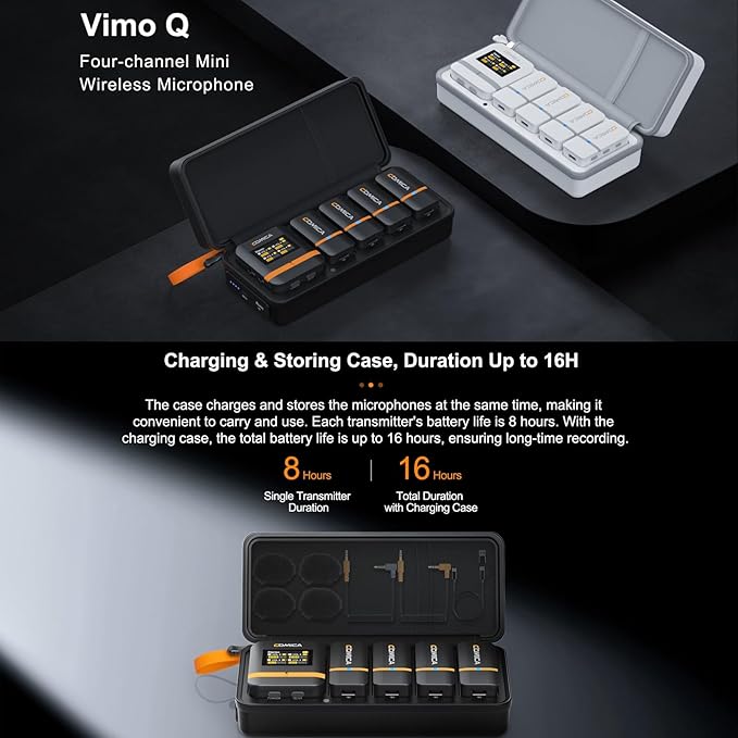 COMICA Vimo Q Four-Channel Mini Wireless Lavalier Microphone System - Image 3