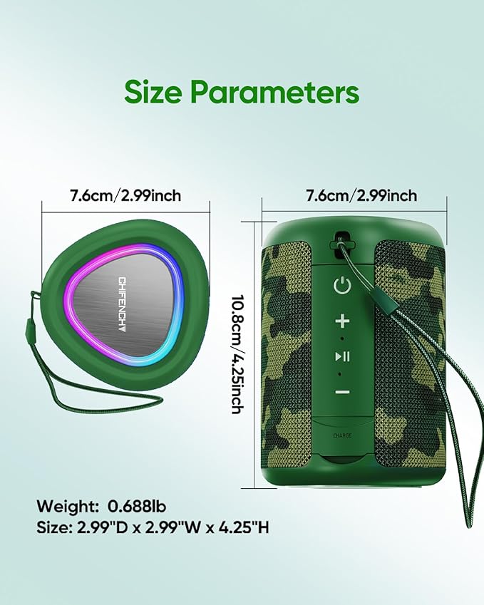 Portable Bluetooth Speaker Beach Essentials: Powerful Crystal Clear - Image 9