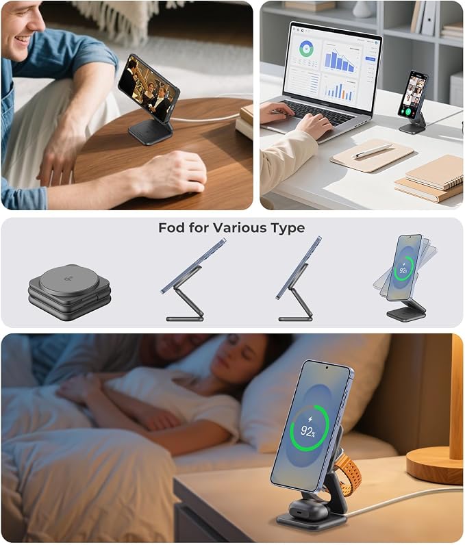 Qi2 Certified 3 in 1 Charging Station - Image 5