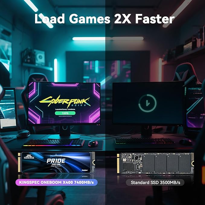 KingSpec OneBoom X400 1TB M.2 SSD Gen4 7300MB/s, TLC 3D NAND Internal NVMe SSD - Image 5