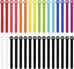 Self-Gripping Cable Ties by Wrap-It Storage, 8 Inch Straps – Reusable Hook and by Wrap-ItStorage