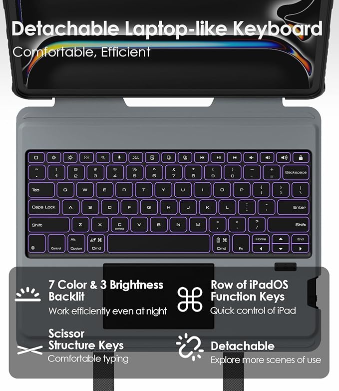 Nillkin Carry Go Keyboard Case for iPad Pro 13 inch 2024 - Image 4