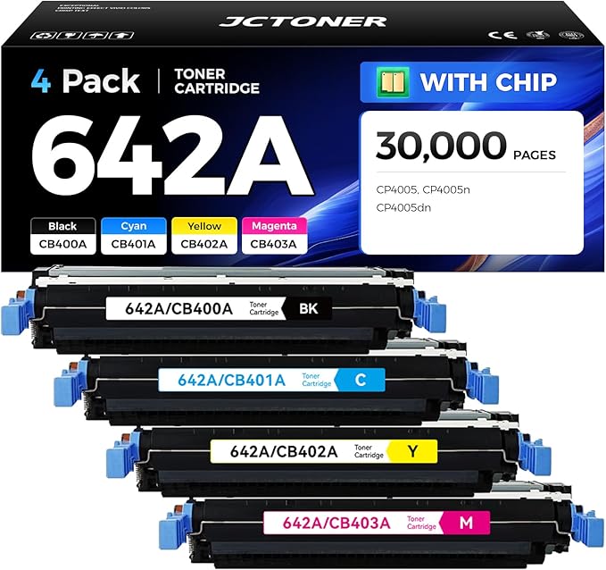 642A Toner Cartridge Set 4-Pack by JCTONER
