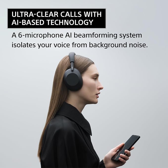 Sony WH-1000XM6 The Best Wireless Noise Canceling Headphones, HD NC Processor - Image 6