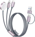Temdan for Travel Vacation Essentials, 3 in 2 USB C Cable for Apple Watch by Temdan