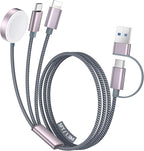 Temdan for Travel Vacation Essentials, 3 in 2 USB C Cable for Apple Watch by Temdan