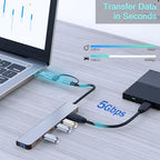 VIENON Aluminum USB C & USB Hub 7-in-1 - Image 3