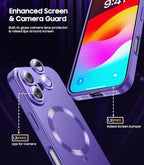 Magnetic for iPhone 16 Plus Case Slim Soft Silicone Bumper Shockproof Metallic - Image 4