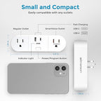 Emerson SmartVoice 4-in-1 Wall Plug, Voice Control Smart Outlet w/ 2 AC - Image 5